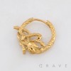 GOTHIC ENTWINED SNAKE MEDUSA 316L SURGICAL STEEL EARRING